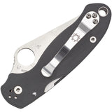 Spyderco Para 3 Compression Lock Gray G10 Folding Maxamet Pocket Knife 223GPDGY