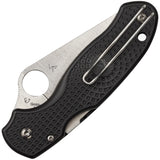 Spyderco Para 3 Compression Lock Black FRN Folding CTS-BD1 Pocket Knife 223PBK