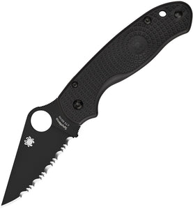 Spyderco Para 3 Black Compression Lock Folding Knife 223sbbk