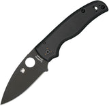 Spyderco Shaman Stainless Black Blade CPM S30V G10 Folding Knife 229GPBK