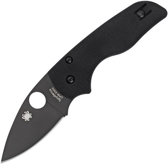 Spyderco Lil Native Compression Lock Black Stainless Folding Knife 230GPBBK