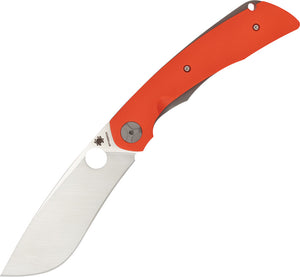 Spyderco Subvert Linerlock Orange G10 Handle Titanium Liner Folding Knife 239GPOR