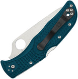 Spyderco Endela Lockback Blue FRN Folding Serrated Bohler K390 Knife 243FSK390