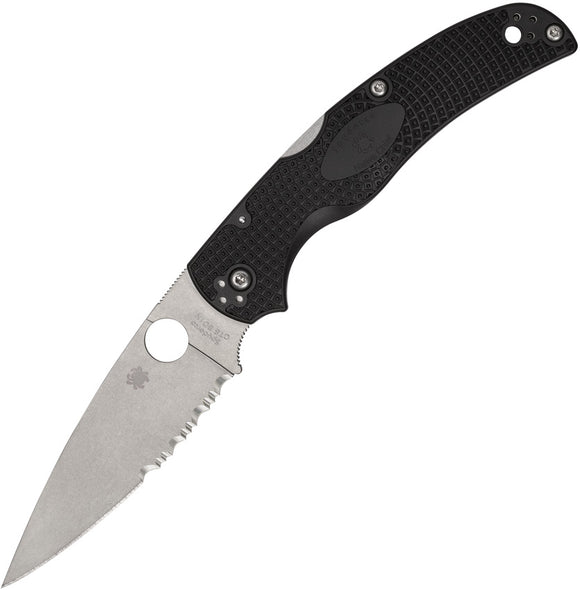Spyderco Native Chief Lockback Black FRN Folding CTS-BD1N Pocket Knife 244PSBK