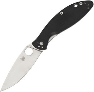 Spyderco Astute Black Linerlock Folding Knife 252gp