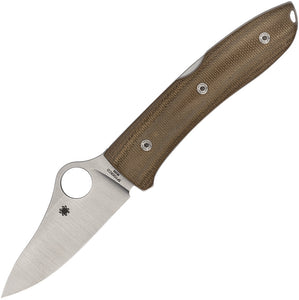 Spyderco SpyOpera Brown Lockback Folding M390 Knife 255cmp