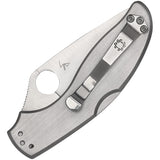 Spyderco Uptern Pocket Knife Lockback Stainless Folding 8Cr13MoV Serrated 261PS