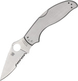 Spyderco Uptern Pocket Knife Lockback Stainless Folding 8Cr13MoV Serrated 261PS