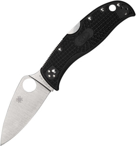 Spyderco LeafJumper Lockback Black FRN Folding VG-10 Drop Pt Pocket Knife 262PBK