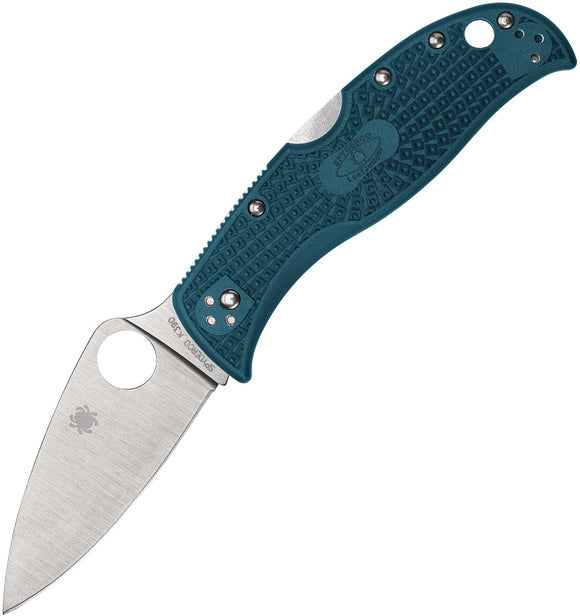 Spyderco LeafJumper Lockback Blue FRN Folding K390 Pocket Knife 262PBLK390