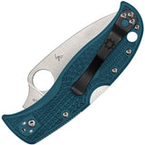 Spyderco LeafJumper Lockback Blue FRN Folding K390 Pocket Knife 262PBLK390