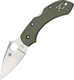 Spyderco Dragonfly Lockback Folding Blade Foliage Green G10 Handle Knife 28GPFG