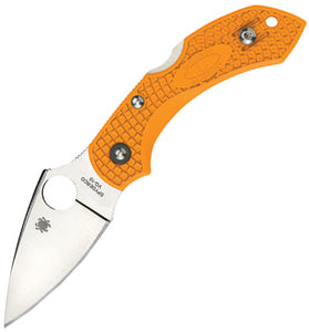 Spyderco Dragonfly 2 Lockback VG-10 Folding Blade Orange FRN Handle Knife 28POR2