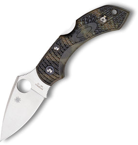 Spyderco Dragonfly 2 Lockback Satin Folding Blade Camo FRN ZOME Handle Knife 28ZFPGR2