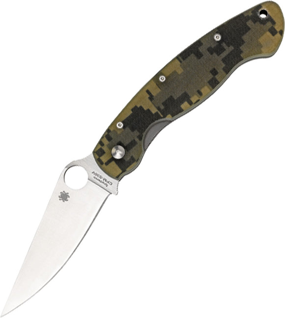 Spyderco Military Model Linerlock Folding Blade Digital Camo G10 Handle Knife 36GPCMO