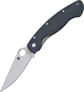 Spyderco Military Model Linerlock Stainless Folding Blade G10 Handle Knife   OPEN BOX