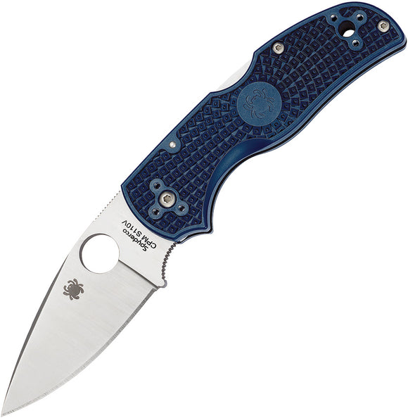 Spyderco Native 5 Lockback Dark Blue FRN Handle Folding Blade Knife 41PDBL5
