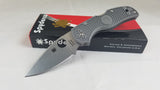 Spyderco Native 5 Lockback Maxamet Gray FRN Handle Folding Blade Knife 41PGY5