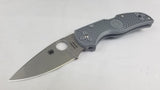 Spyderco Native 5 Lockback Maxamet Gray FRN Handle Folding Blade Knife 41PGY5