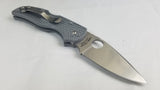 Spyderco Native 5 Lockback Maxamet Gray FRN Handle Folding Blade Knife 41PGY5