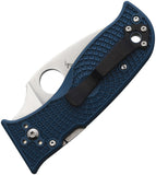 Spyderco Lil' Temperance 3 Lightweight Blue FRN Folding K390 Knife 69PBL3K390