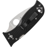 Spyderco Lil Temperance 3 Lightweight Black FRN Folding Serrated Knife 69SBK3