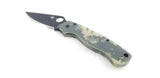 Spyderco Para-Military 2 Comp Lock Black Folding Blade Digital Camo Handle Knife  OPEN BOX