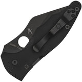 Spyderco Yojimbo 2 Black Wharncliffe Folding Knife USA 85gpbbk2