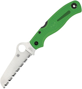 Spyderco Atlantic Salt Green Lockback LC200N SerratedFolding Knife 89fsgr