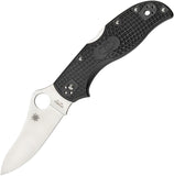 Spyderco Stretch 2 Lockback Black Handle Stainless Folding Blade Knife 90PBK2