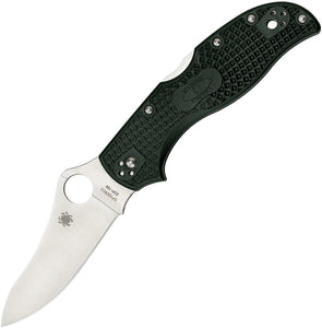 Spyderco Stretch 2 Lockback Racing Green FRN Handle Folding Blade Knife 90PGRE2