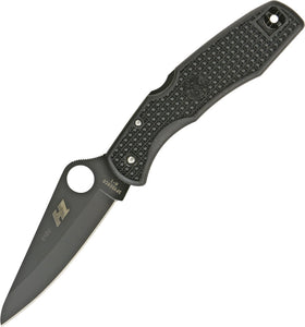 Spyderco Knives Pacific Salt Lockback Black H1 Steel Folding Blade Knife 91PBBK