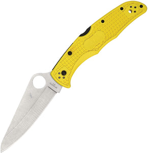 Spyderco Pacific Salt 2 Yellow Lockback H1 Folding Knife 91pyl2