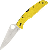 Spyderco Pacific Salt 2 Yellow Lockback H1 Folding Knife 91pyl2