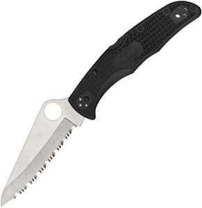 Spyderco Pacific Salt 2 Serrated Lockback Folding Knife 91sbk2