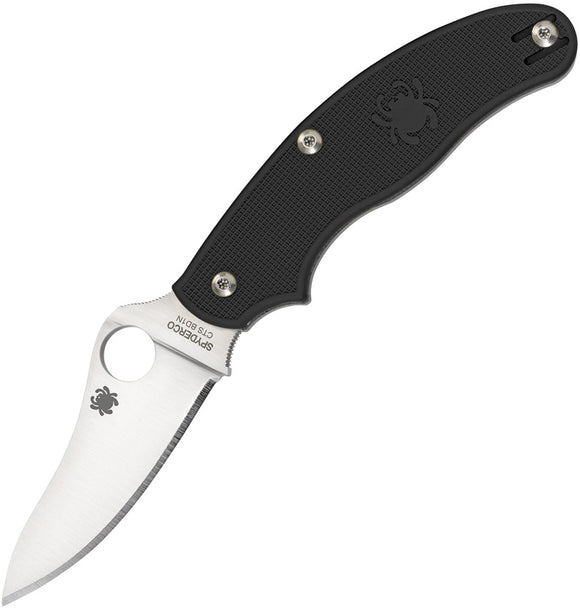 Spyderco UK Pen Non-Locking Folder Black Handle Leaf Folding Blade Knife 94PBK3