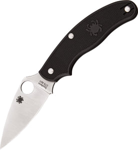 Spyderco UK Pen Non-Locking Folder Black Handle Leaf Folding Blade Knife 94PBK