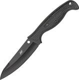 Spyderco Aqua Salt Black Plain Handle Rustfree TiCN Fixed Blade Knife FB23PBBK