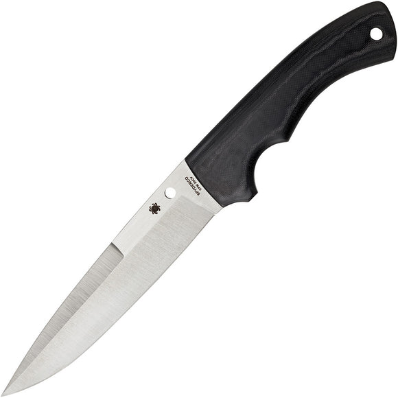 Spyderco Sustain Stainless Fixed Blade Black G10 Handle Knife w/ Sheath FB39GP