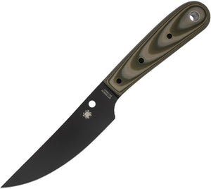 Spyderco Bow River OD Green Fixed Blade Knife with Black Blade 46gpodbk