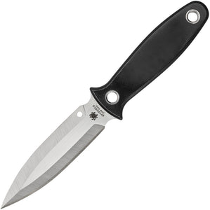 Spyderco Nightstick Black G10 CPM S30V Fixed Blade + Sheath 47gp