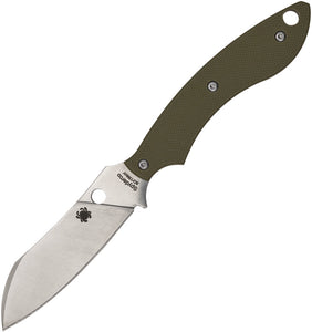 Spyderco Stok OD Green G10 8Cr13MoV Drop Point Fixed Blade Knife FB50GPOD