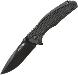 Schrade Linerlock Black Folding Pocket Knife 002cp