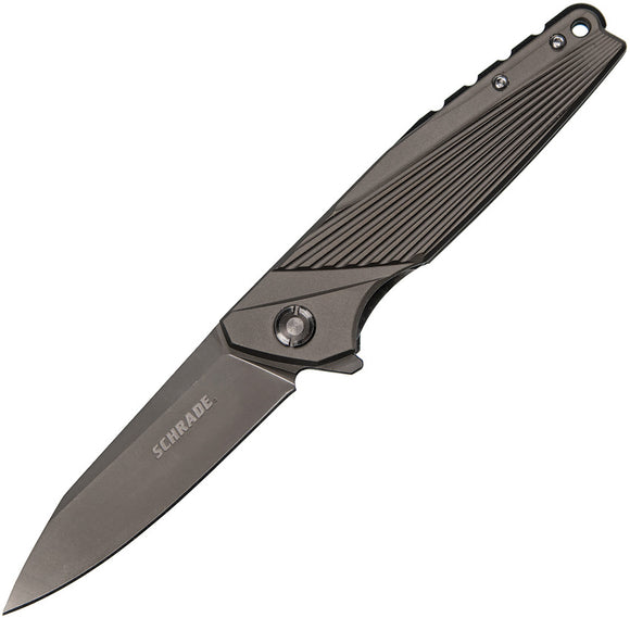Schrade Linerlock Gray Handle Folding Knife 1084280