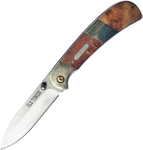 Schrade Old Timer Linerlock Ironwood Folding Knife 1100028