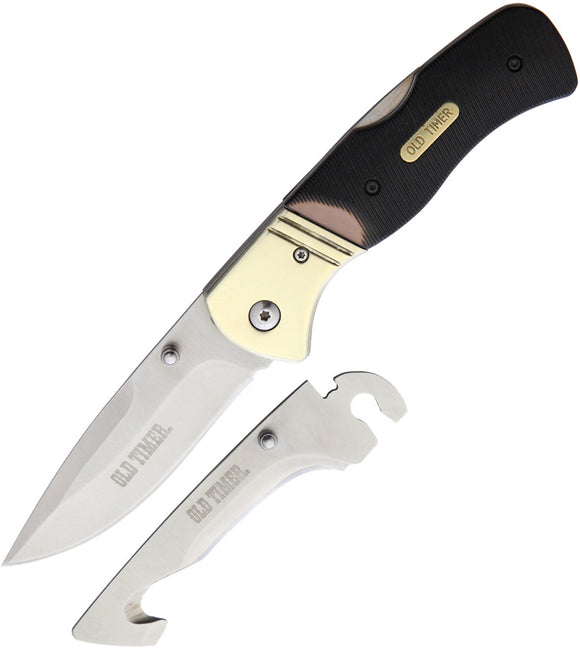 Schrade Switch A Blade Guthook & Drop Point Changeable Knife 1123117