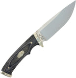 Schrade Heritage 10.25" Wood Handle + Brass Guard Fixed Blade + Sheath 1135992