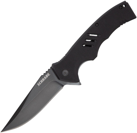 Schrade Sentiment Linerlock Black AUS-8 Folding Knife 1136031