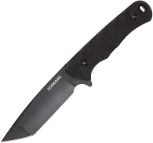 Schrade Regime 8.5" Black G10 AUS-8 Fixed Black Blade Knife + Belt Sheath 1136036