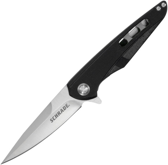Schrade Kinetic Linerlock Black G10 Folding Knife 1136038
